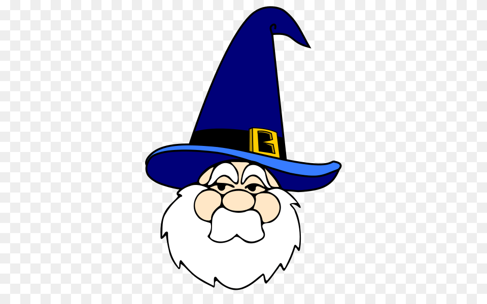 Wizard In Blue Hat Clip Arts For Web, Clothing, Face, Head, Person Png