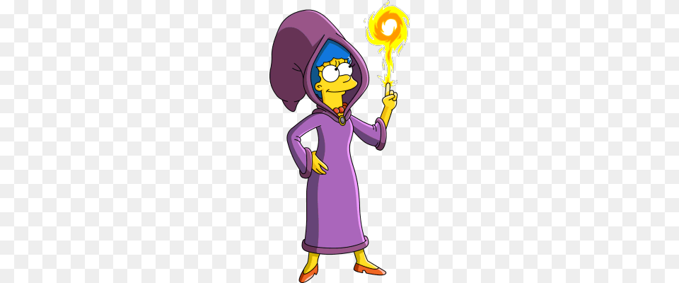 Wizard Marge The Simpsons The Simpsons Homer, Person, Light, Book, Comics Png Image