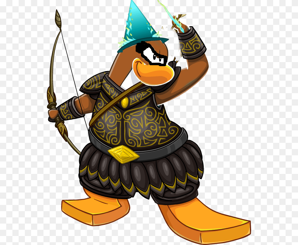 Wizard Ninja Penguins September 2015 Club Penguin Style, Archer, Archery, Bow, Person Free Transparent Png