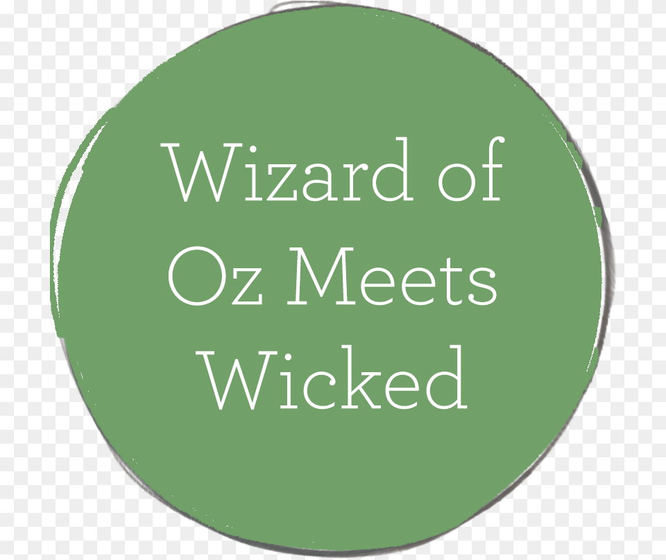 Wizard Of Oz Meets Wicked, Disk, Photography, Text Free Transparent Png