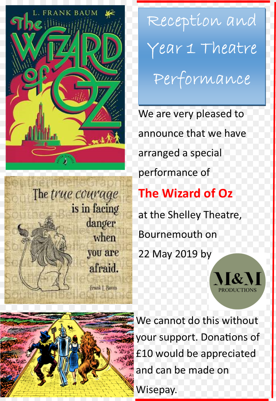 Wizard Of Oz Performance Poster, Publication, Comics, Book, Advertisement Free Png