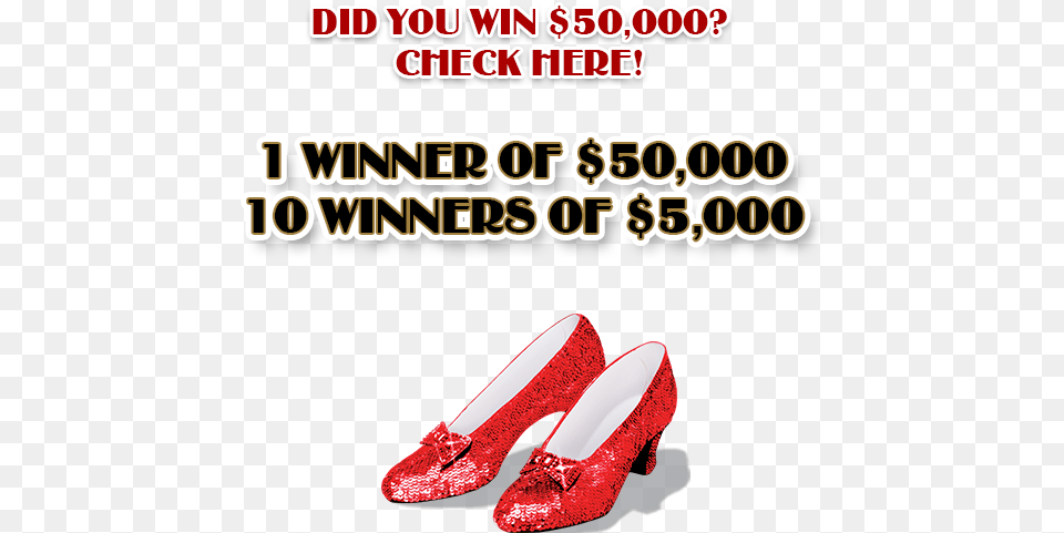 Wizard Of Oz Red Shoes Background, Clothing, Footwear, High Heel, Shoe Free Transparent Png