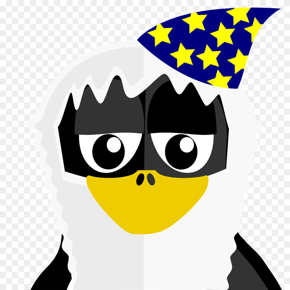 Wizard Penguin Clipart, Clothing, Hat, Logo, Baby Png Image