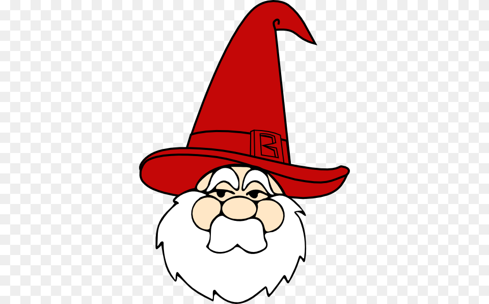 Wizard With Red Hat Red Red Hats And Clip Art, Clothing, Face, Head, Person Free Png