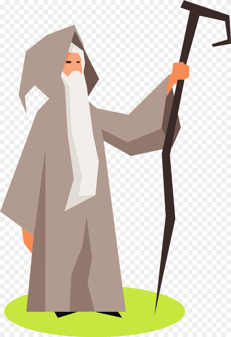 Wizard With Stick Clipart, Fashion, People, Person, Graduation Free Png Download