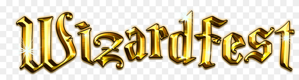 Wizardfest Calligraphy, Text, Gold, Lighting Free Png Download