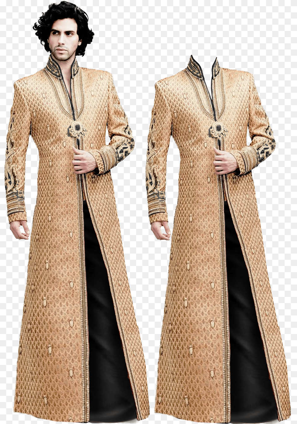 Wizarding Robes Gold Black Etc Wizarding Robes, Clothing, Coat, Long Sleeve, Sleeve Free Png Download