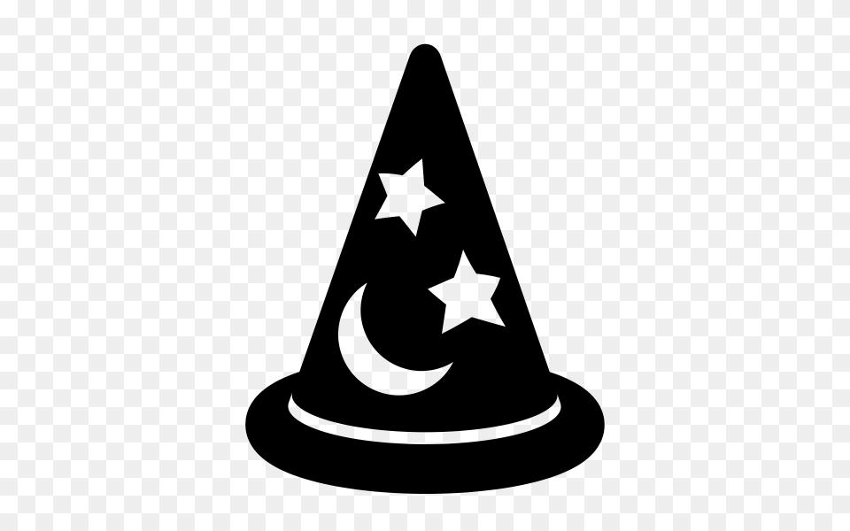 Wizards Hat Rubber Stamp Stampmore, Gray Free Transparent Png