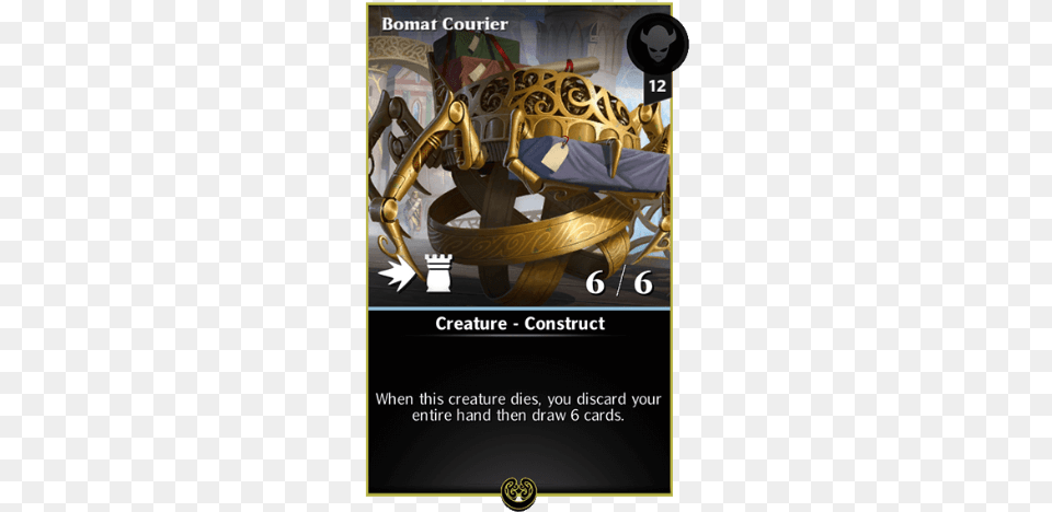 Wizards Of The Coast Magic The Gathering Bomat Courier, Advertisement, Poster, Bulldozer, Machine Free Transparent Png