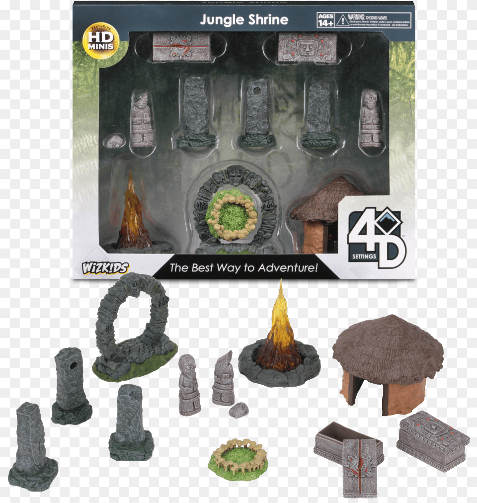 Wizkids 4d Settings Jungle Shrine, Gravestone, Tomb, Baby, Person Free Png Download
