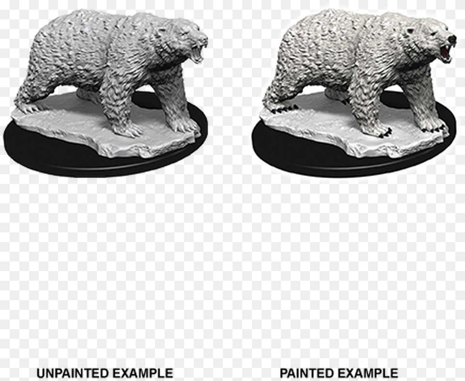 Wizkids Deep Cuts Unpainted Miniatures Wizkids Deep Cuts Polar Bear, Animal, Mammal, Wildlife, Food Png Image