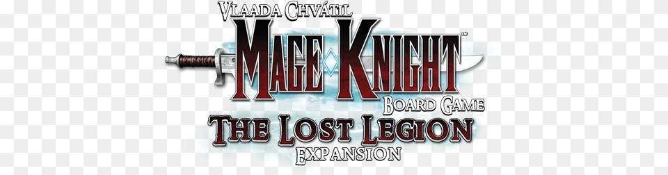 Wizkids Has Announced The First Expansion For The Mage Mage Knight Board Game Logo, Sword, Weapon, Advertisement, Firearm Png Image