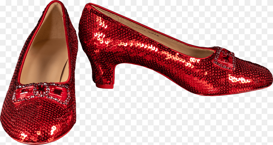Wizrd Of Oz Dorothys Ruby Slippers Replica, Clothing, Footwear, High Heel, Shoe Png Image