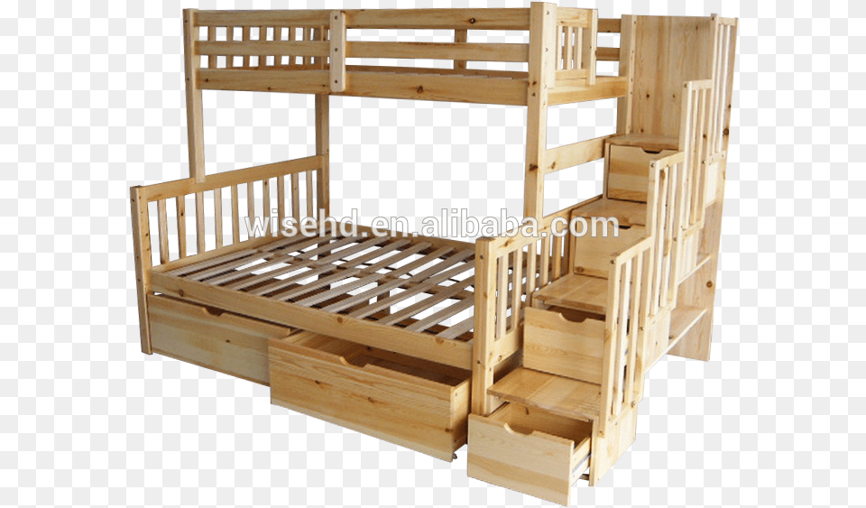 Wjz B55 Wood Kids Bunk Beds With Storage Stairs Bunk Bed, Bunk Bed, Crib, Furniture, Infant Bed Png