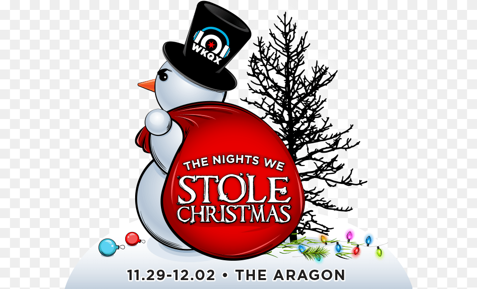 Wkqx The Night We Stole Christmas 2019, Advertisement, Outdoors, Winter, Nature Free Png Download
