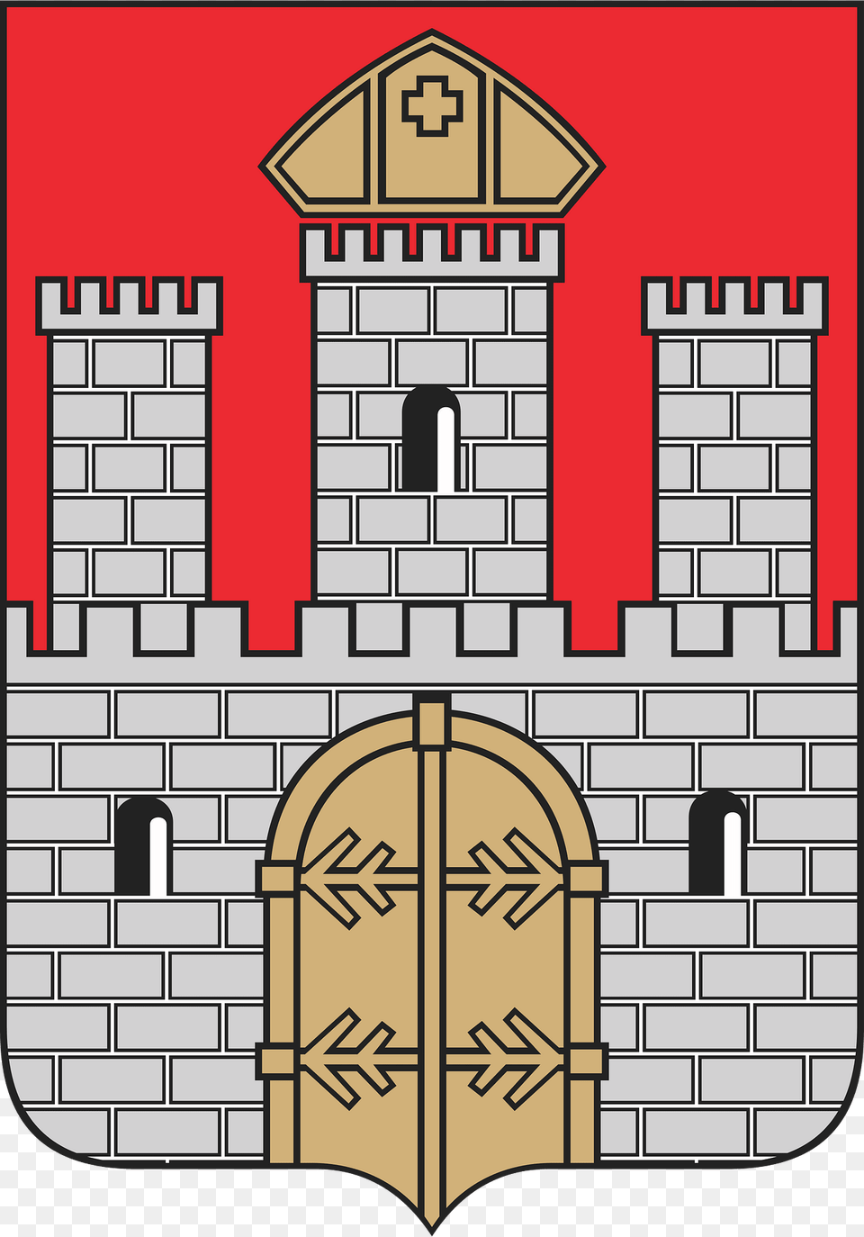 Wloclawek Coat Of Arms Clipart, Brick, Arch, Architecture Free Png