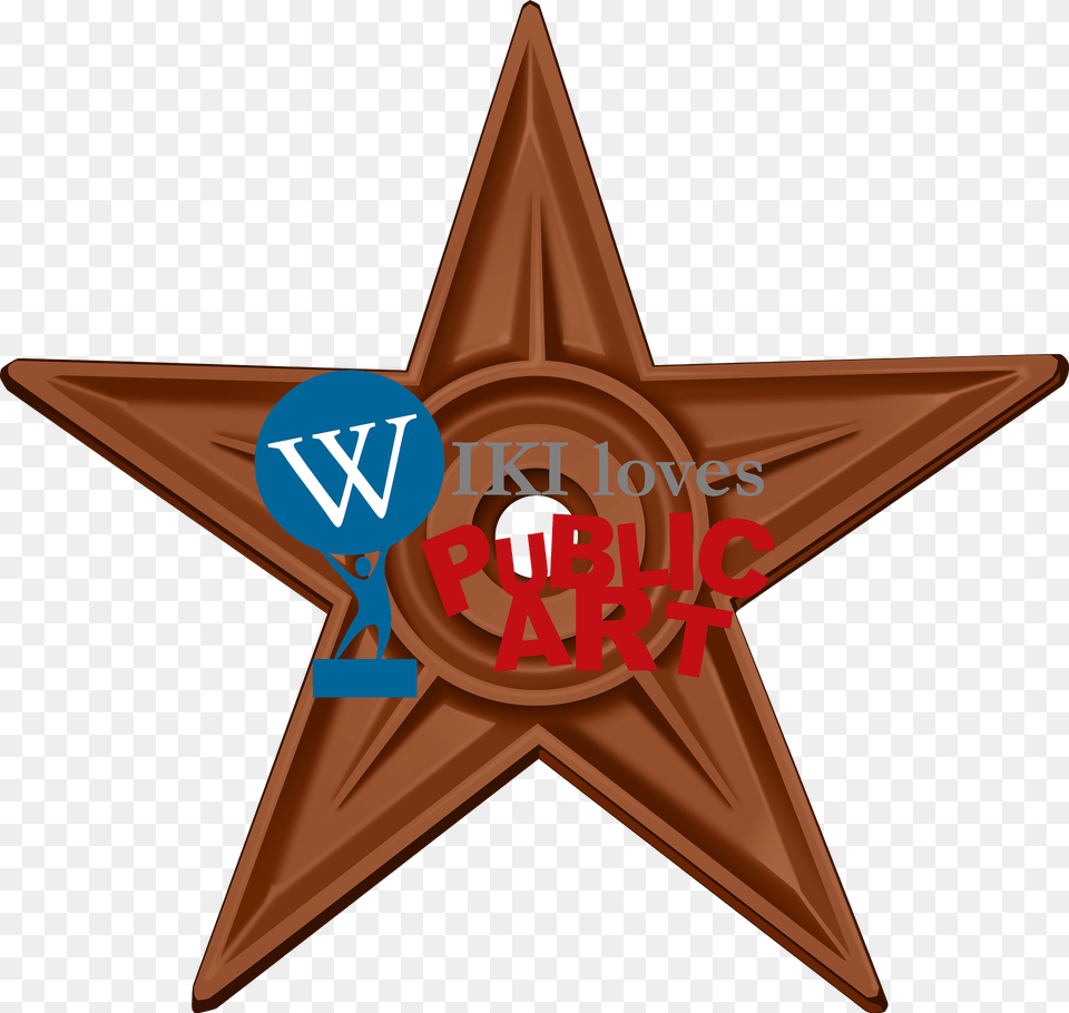 Wlpa Barnstar Clipart, Star Symbol, Symbol, Cross Png