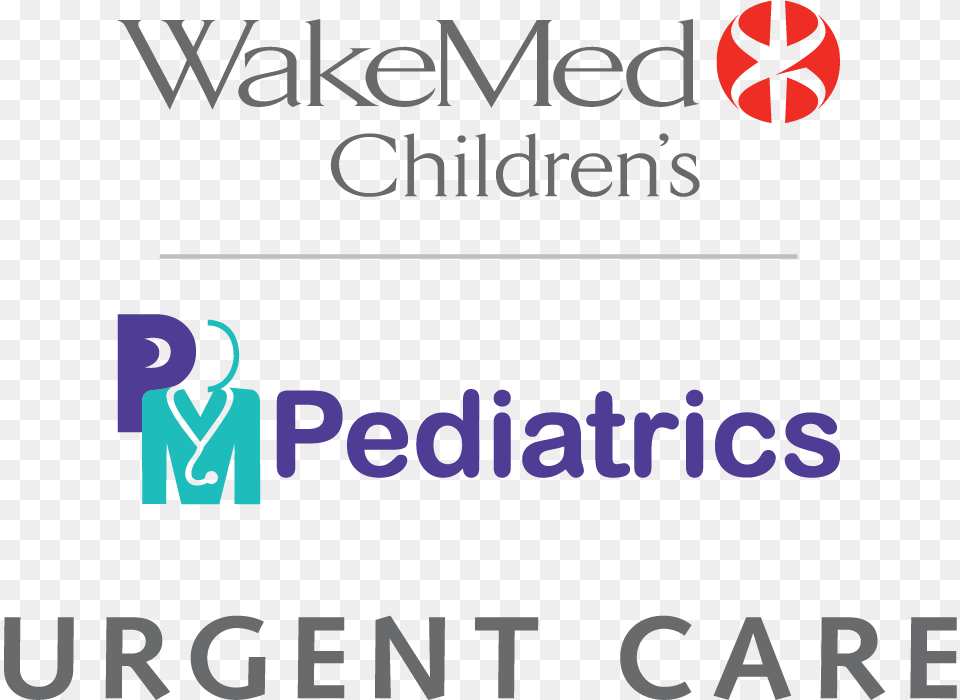 Wm Pm Pediatrics Urgent Care Logo Wakemed Hospital, Text, Adult, Female, Person Png