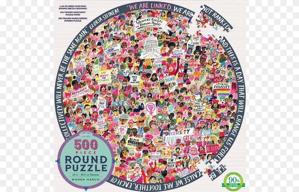 Wm Puzzle Eeboo Women39s March Puzzle, Advertisement, Art, Collage, Poster Free Png Download