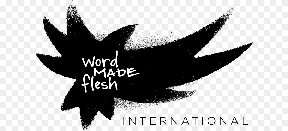 Wmf Intl Logo Word Made Flesh, Stencil, Animal, Fish, Sea Life Free Transparent Png
