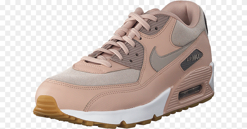 Wmns Air Max 90 Air Max 90 Beige Moon Particle Gunsmoke, Clothing, Footwear, Shoe, Sneaker Free Png Download