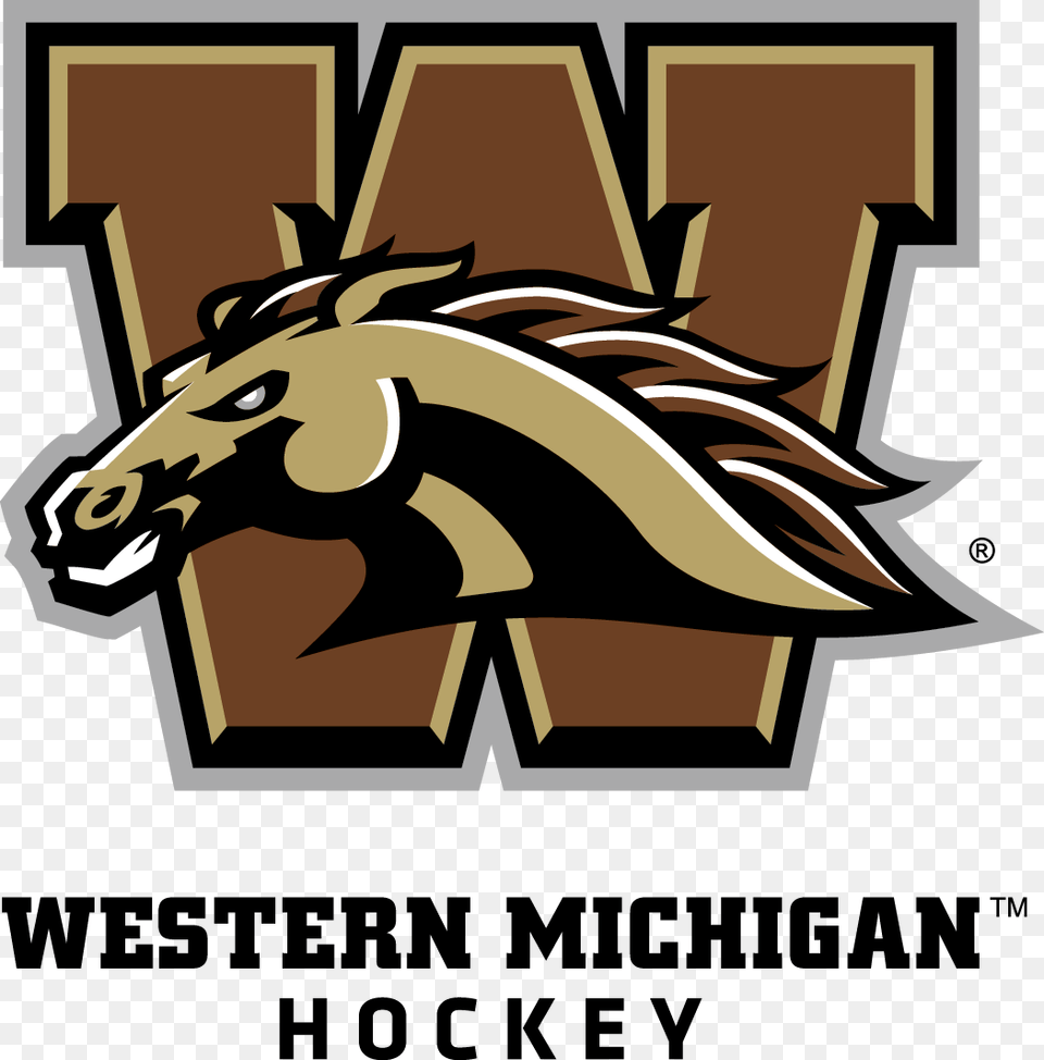 Wmu Sports Specific Hockey Logo Western Michigan Hockey Logo, Bulldozer, Machine, Animal, Mammal Free Transparent Png
