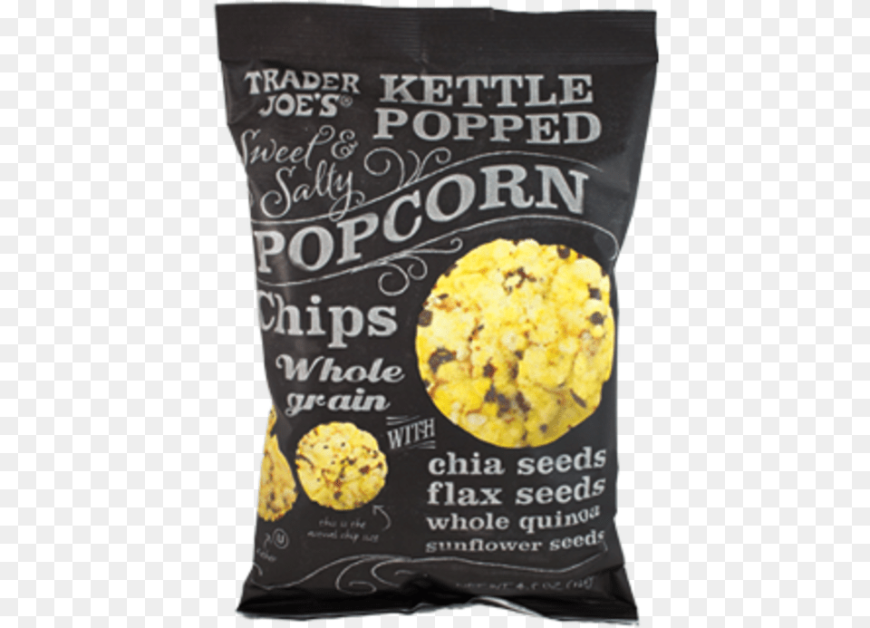 Wn Kettle Popped Popcorn Chips Popcorn Chips Trader, Blackboard, Food, Snack Png Image