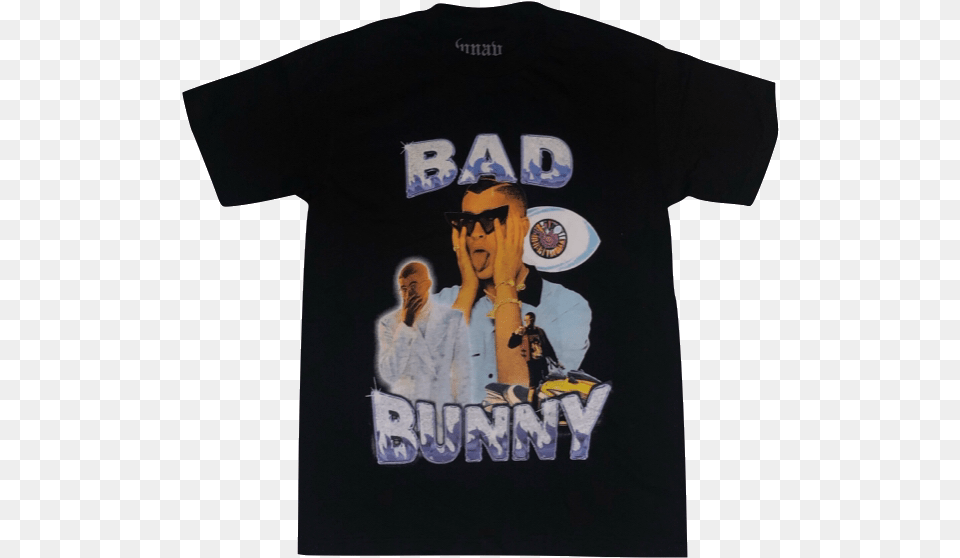 Wnav X Bad Bunny Active Shirt, Clothing, T-shirt, Adult, Female Png Image