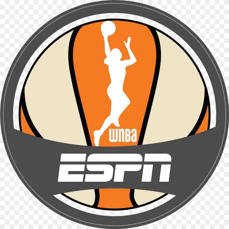 Wnba Coin Logo Wnba On Espn Logo, Person, Badge, Symbol, Emblem Png