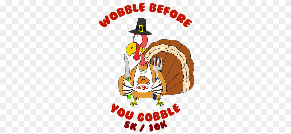 Wobble Before You Gobble Race Reviews Reno Nevada, People, Person, Cutlery, Advertisement Free Transparent Png