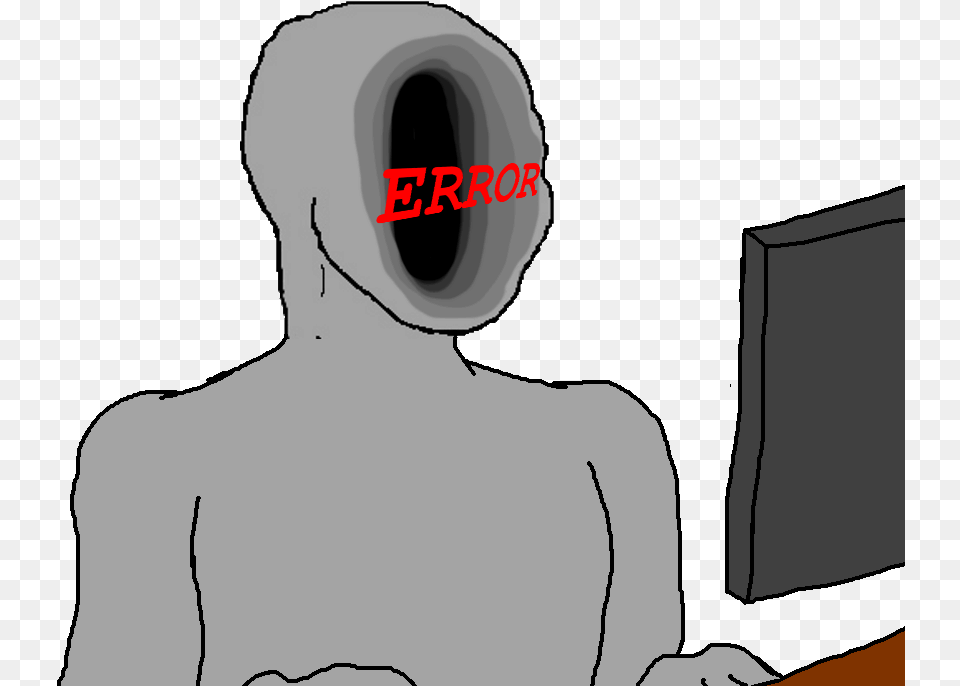 Wojak Ex Npc Technology Meme Npc, Electronics, Screen, Adult, Female Png