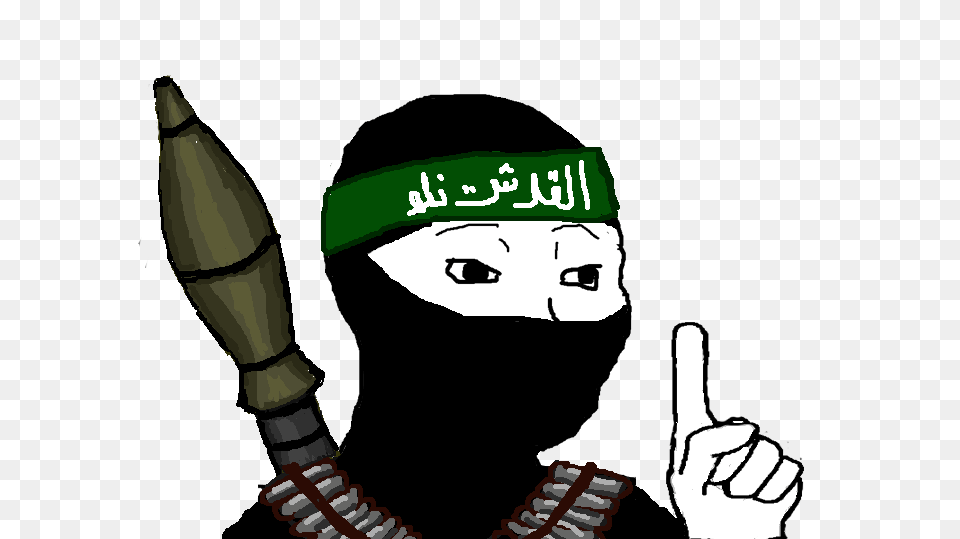 Wojak Joins Isis Wojak, Person, Face, Head, Ninja Free Transparent Png