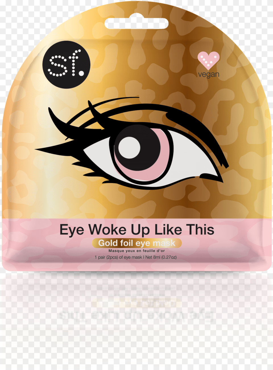 Woke Up Like This Gold Foil Eye Mask, Advertisement, Disk, Clothing, Hat Free Transparent Png