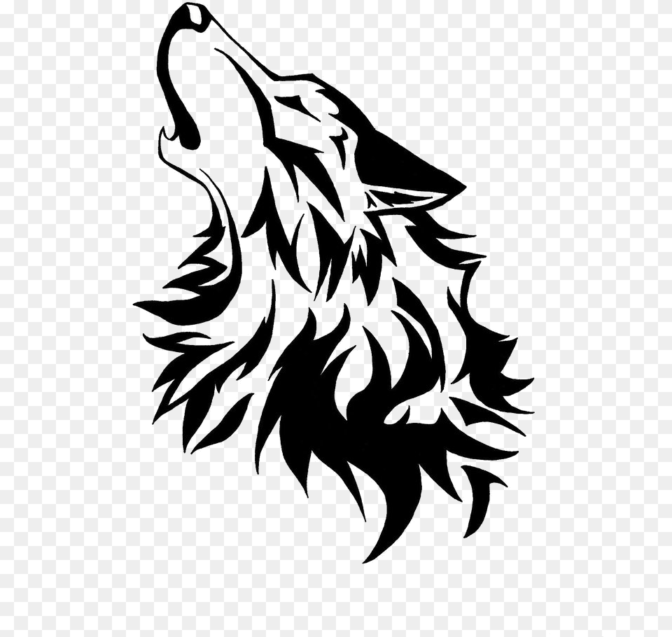 Wolf Art Cartoon Wolf Head Howling, Drawing Free Transparent Png