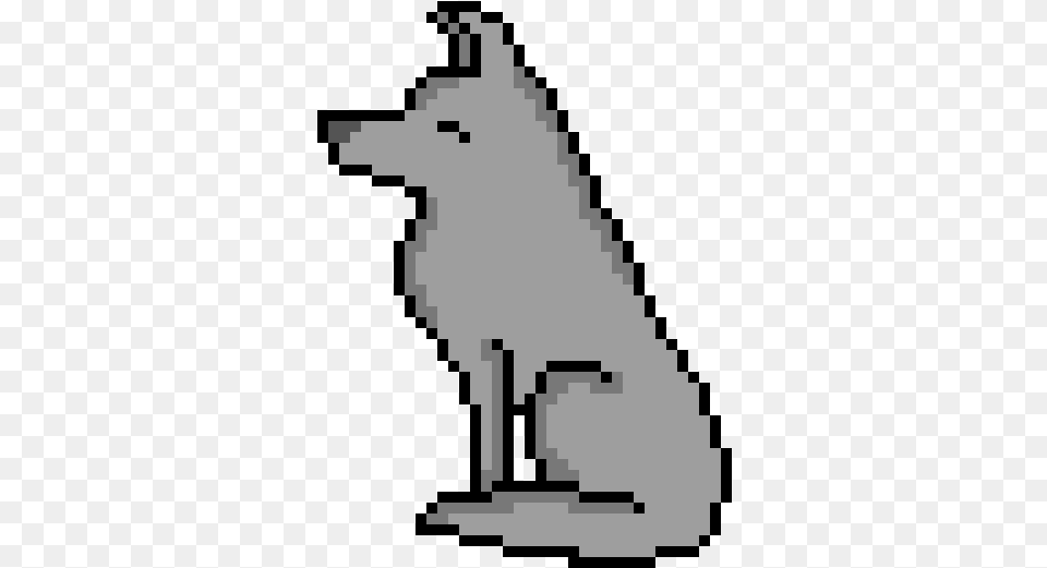 Wolf Art Pixel Art Wolf Shaded Roblox Noob Pixel Art Deadpool Icon Pixel Art, Animal, Mammal Free Png Download