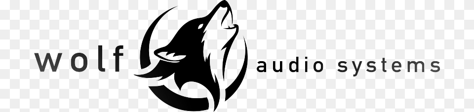 Wolf Audio Systems, Logo, Stencil Png