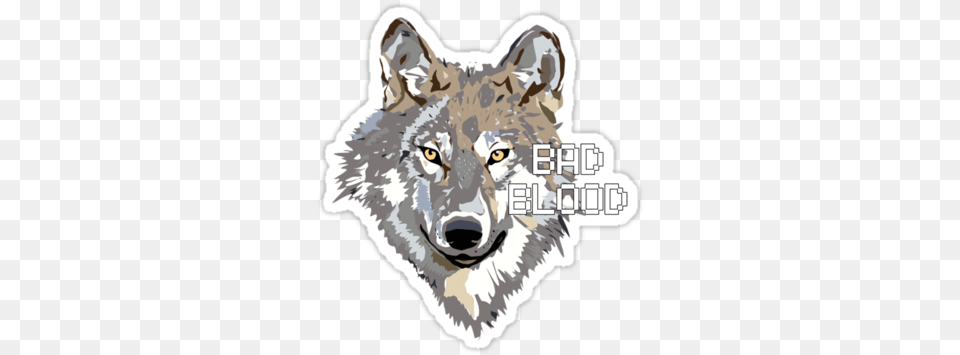 Wolf Bad Blood Bastille Tshirt By Alquimie Wolf Clip Art, Animal, Mammal, Canine, Coyote Png Image