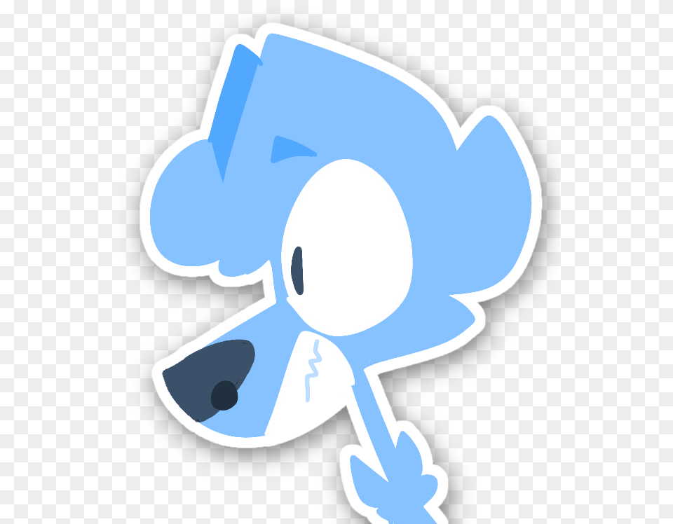 Wolf Blue Sticker Cute Wolfs By Sodaflora Fictional Character, Clothing, Hat Free Png
