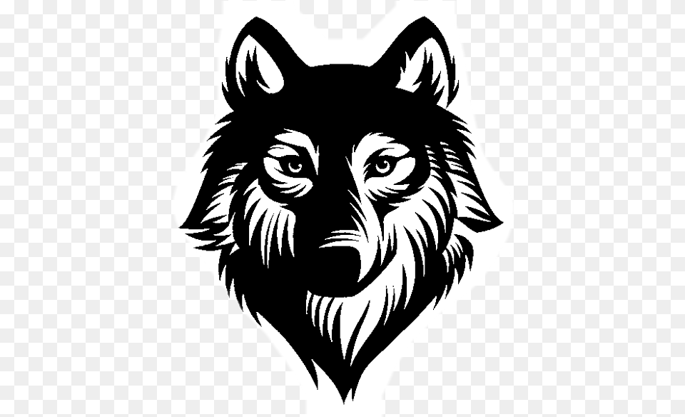 Wolf Cartoon Hd Cool Logo For Youtube Channel, Stencil, Person, Animal, Mammal Free Transparent Png