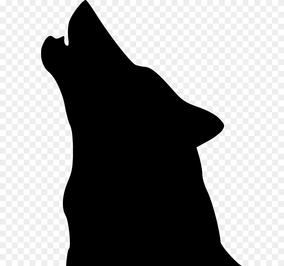 Wolf Clip Art Howling Wolf Head Silhouette, Gray Free Transparent Png
