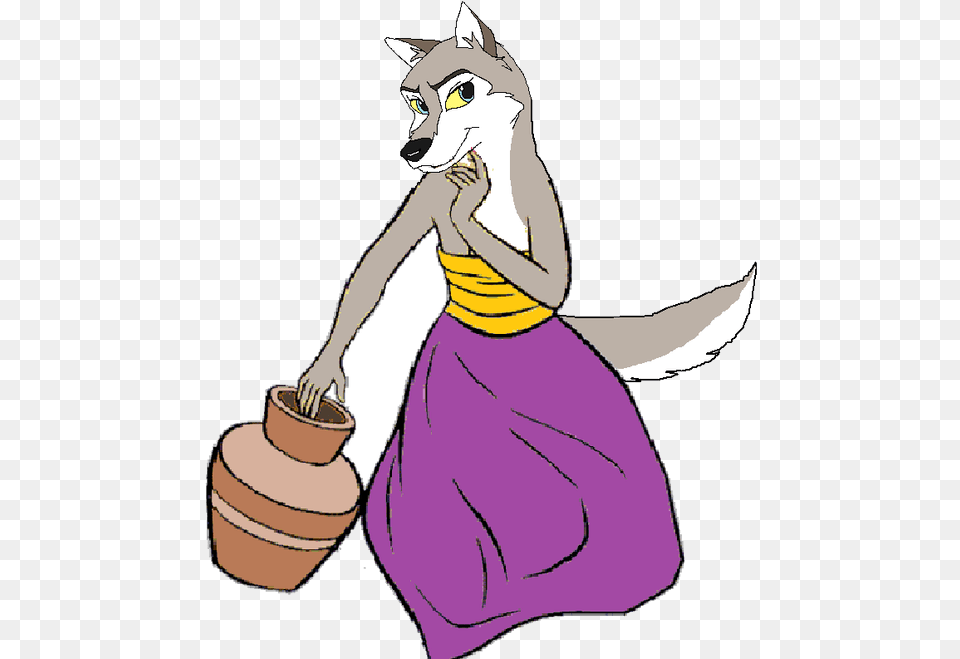 Wolf Clipart At For Personal Use Female Wolf Cartoon, Person, Animal, Cat, Mammal Png Image