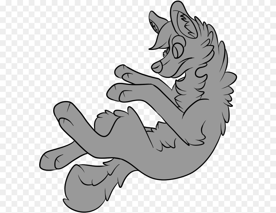 Wolf Clipart Base Fursuit Badge Line Art Download Fursuit Badge Base, Baby, Person, Drawing Png