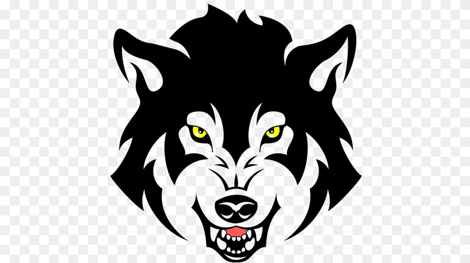 Wolf Clipart Grin Image And For Transparent Wolf Head Wolf, Animal, Mammal, Baby, Person Free Png Download