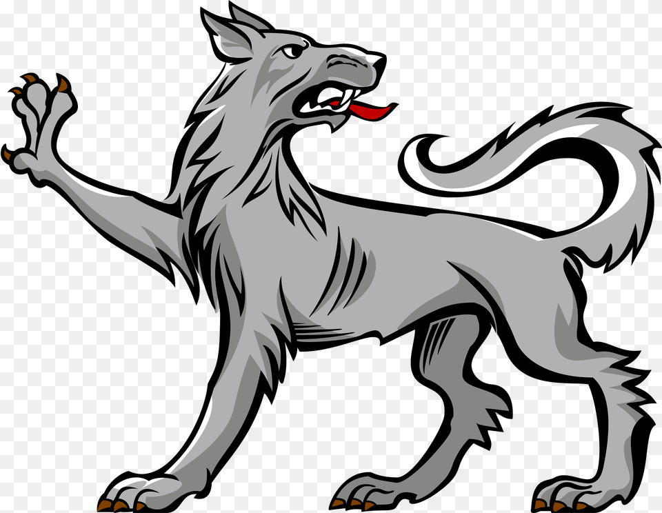 Wolf Clipart Heraldic Coat Of Arms Symbols Dog, Electronics, Hardware, Animal, Kangaroo Free Png Download