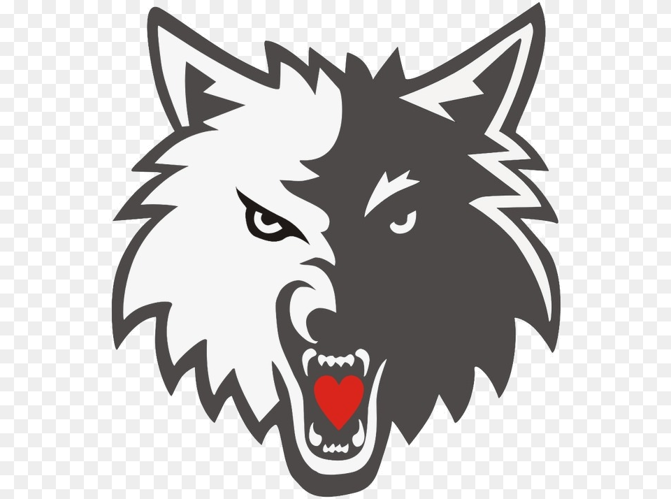 Wolf Clipart Logo And For Teachers Transparent Minnesota Timberwolves Logo, Animal, Mammal, Fish, Sea Life Free Png Download