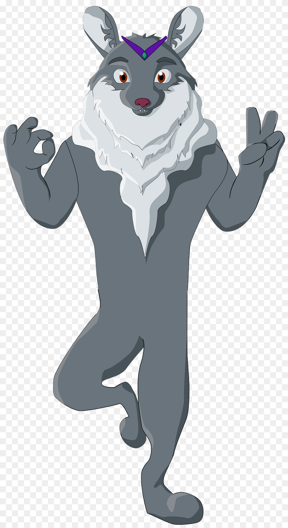 Wolf Discovered Zen Clipart, Baby, Person, Art Png