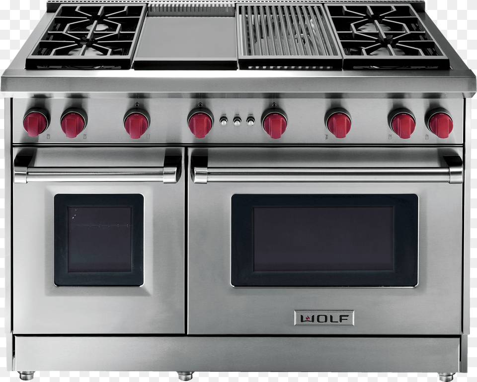 Wolf Double Griddle Range, Device, Appliance, Electrical Device, Oven Png Image