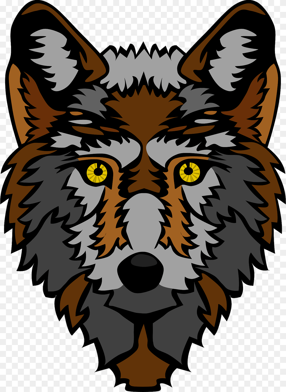Wolf Face Animated, Animal, Mammal, Person, Coyote Free Png