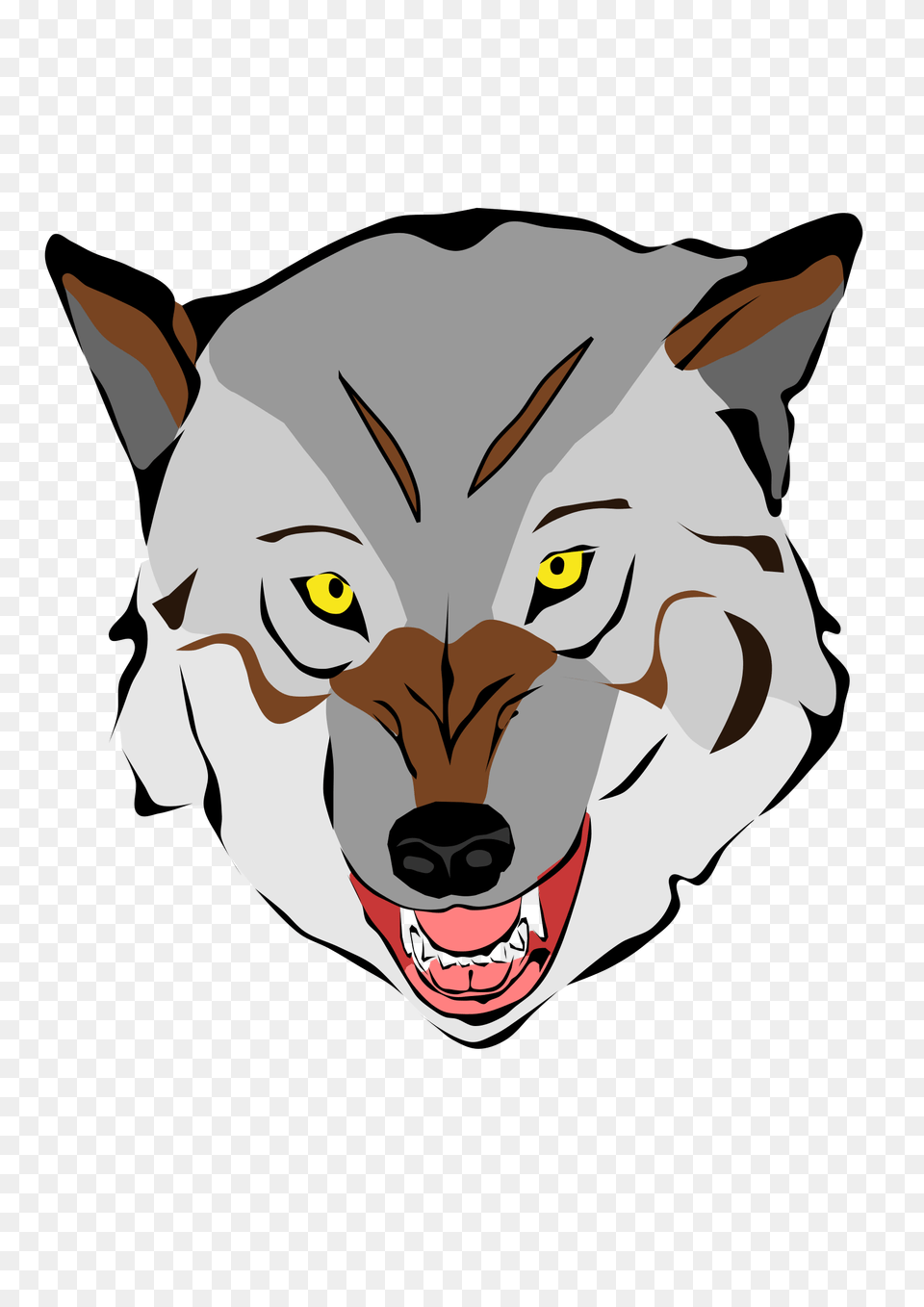 Wolf Face Cartoon, Animal, Mammal, Baby, Person Free Transparent Png