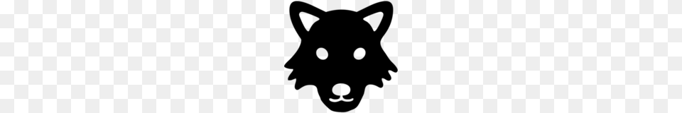 Wolf Face Emoji On Google Android, Gray Free Png Download